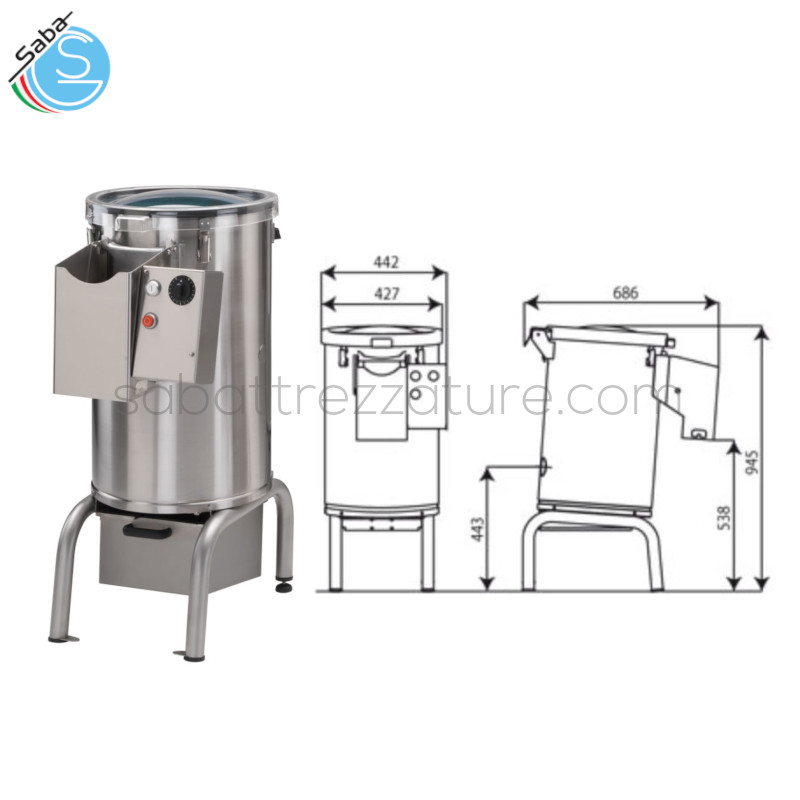 OFFERTA: Macchina automatica da laboratorio per pulire cipolle C/E OP 8 MINERVA OMEGA - Capacità di carico Kg 8 - Produzione kg/h 240 - Ciclo di pulizia min 2 - Motore monofase kW (HP) 0,75 (1,00) - Peso Kg 46