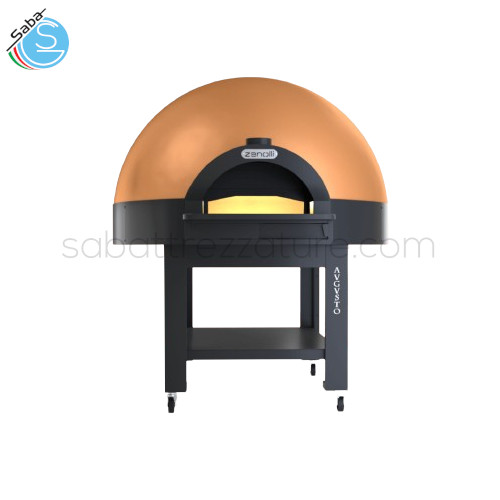 Forno per pizza a cupola AVGVSTO 9 BRONZO ZANOLLI - DIM.LxPxH cm EXT. 191x212x218 - DIM.LxPxH cm INT. 104x105x12,5 - Nr. PIZZE 9 Ø 33 - PESO kg 550 - TEMP. MAX °C 500 - POTENZA kW MAX 19,2 - POTENZA kW MEDIA 9,6 - VOLTAGGIO 400Vac 3N 50Hz