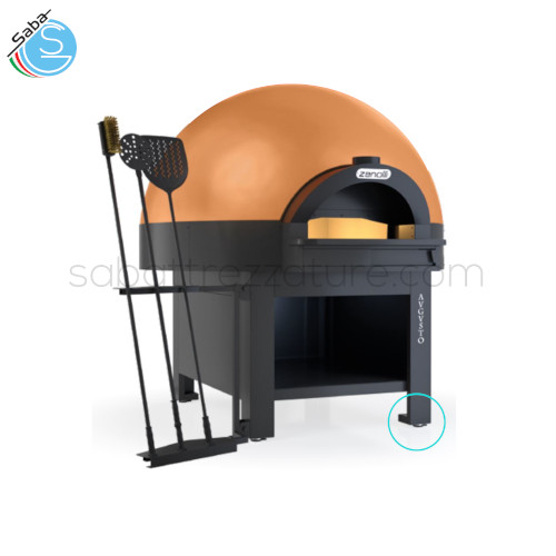 Set piedini basamento per forno per pizza con cupola AVGVSTO 9 ZANOLLI