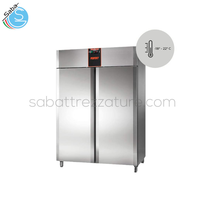 OFFERTA: Armadio Frigo BT -18/-22 °C Tecnodom Perfekt 1400 Litri - Struttura in acciaio inox - Dimensioni 142x80xH203/210,5 cm - Refrigerazione ventilata - Sbrinamento automatico - Piedi inox regolabili