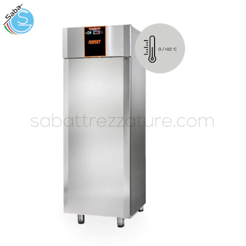 Armadio refrigerato positivo PERFEKT 700 TECNODOM - Capacità : 700 litri - Temperatura di esercizio: 0°C +10°C - Tipologia di refrigerazione: ventilata - Dimensione: L71 x P80 x H203 cm - Alimentazione : 230 V.