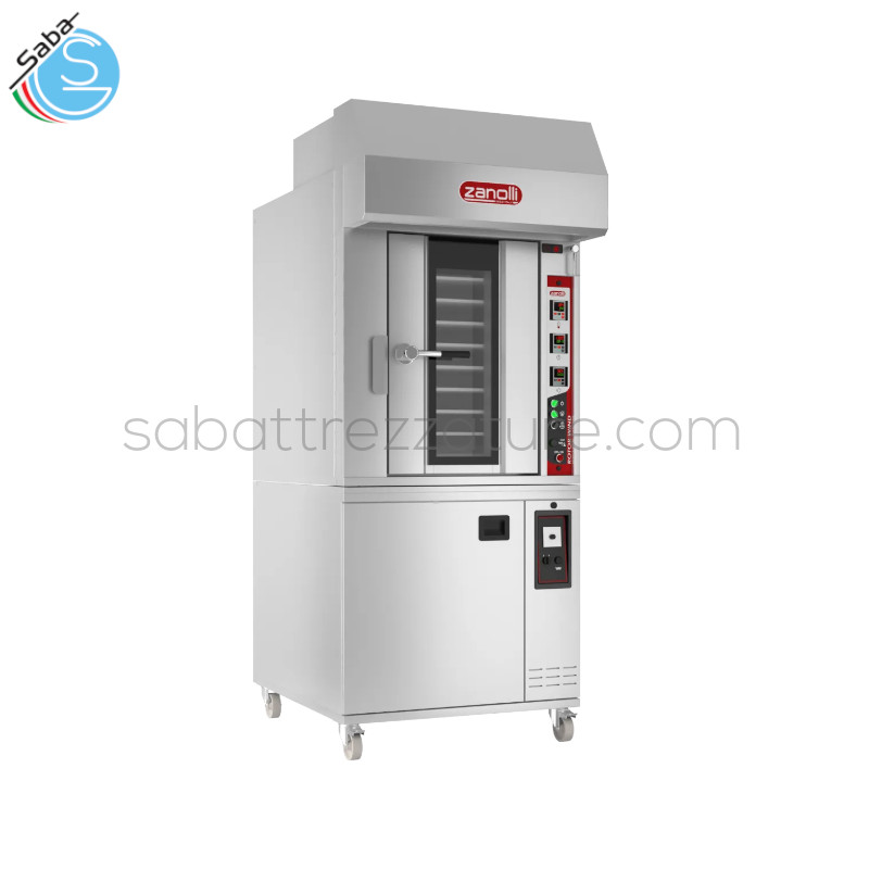 OFFERTA: Forno a convezione ROTOR WIND 1E ZANOLLI - Dimensioni esterne AxBxH cm 92X124X227 - Temperatura max 300°C - Teglie N°(cm) 8(40x60) - Peso kg 350 - Potenza kW 13