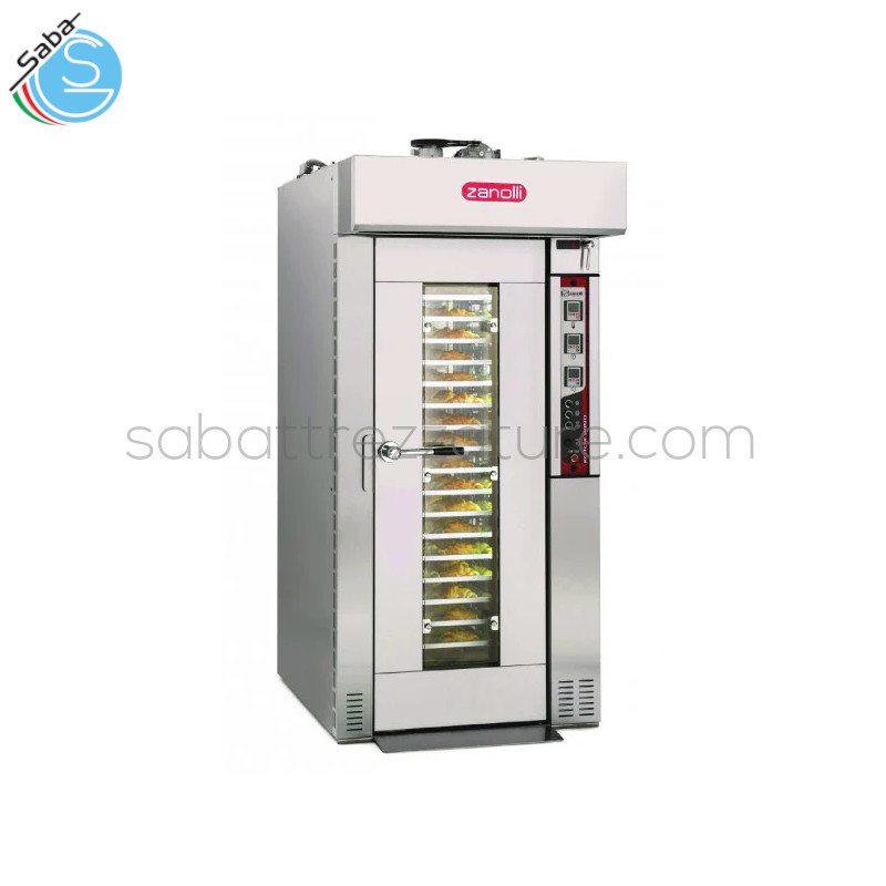 OFFERTA: Forno a convezione ROTOR WIND 3E ZANOLLI - Dimensioni esterne AxBxH cm 98X175X224 - Temperatura max 300°C - Teglie N°(cm) 15/18 (40X60) - Peso kg 650 - Potenza kW 23,5