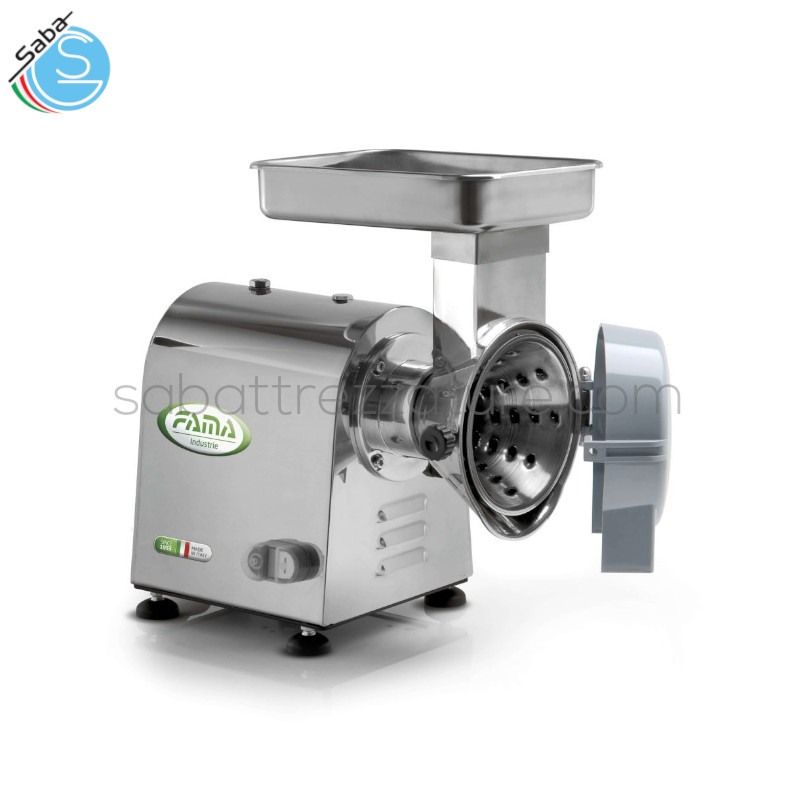 OFFERTA: Tagliamozzarella Monofase FTMC102 FAMA - Cono da 7 mm in dotazione (FORO 7 mm per sfilacciare mozzarella) - Potenza Kwatt/Hp 0,75 - Giri motore 1400 - Produzione oraria Kg 50 - Peso netto Kg 18 - Dimensioni cm L22xP42XH44