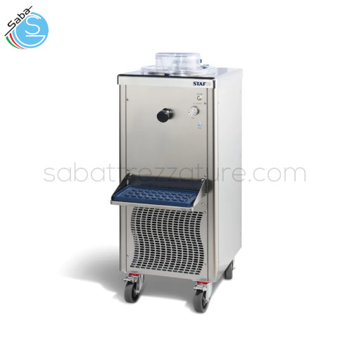 Macchina professionale per gelato BFM10 STAF59 - Prod. oraria lt. 10 - Prod. oraria Kg. 9 - Disposizione Verticale - Condensazione Aria - Dim. L x P x H mm 435x520x1100 - Monofase - Potenza W 1100 - Tecnologia elettromeccanico
