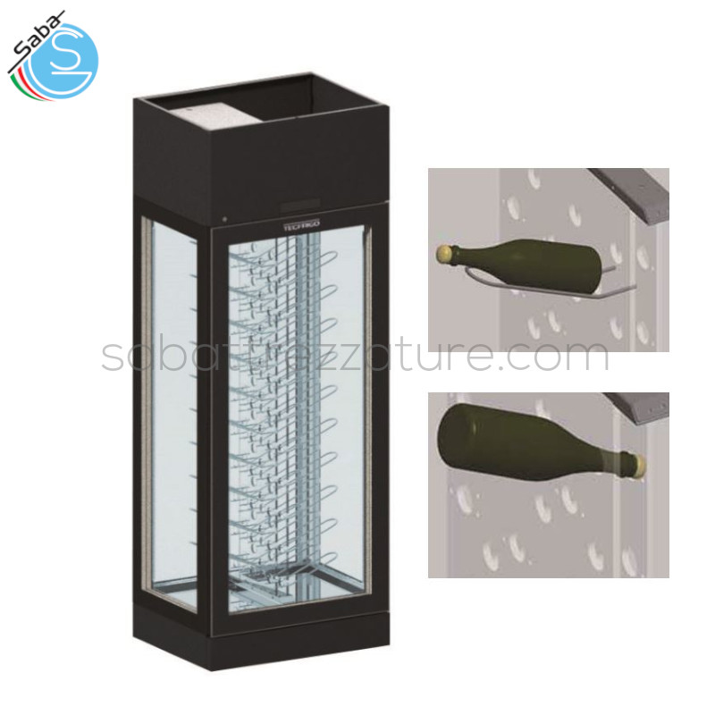 OFFERTA: Vetrina per vino IMPERIAL 22 VISION TECFRIGO - Temperatura °C +4/+18 - Capacità L 565 - Dimensioni LxPxH mm 810x615x2190 - Peso netto Kg 193 - Ripiani 50 SUPPORTI + 50 FORI (100 BOTT. DIAM.75 mm) - Assorbimento W 180