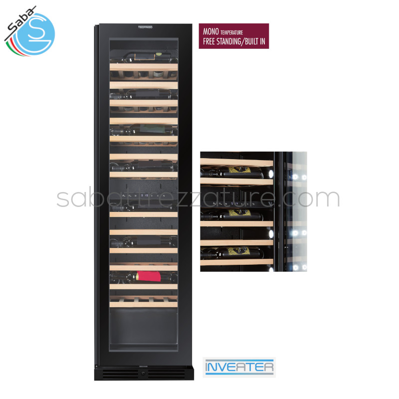 OFFERTA: Vetrina per vino SOMMELIER 261 Z FG PLUS TECFRIGO - Temperatura °C +5/+20 - Capacità L 245 - Dimensioni LxPxH mm 490x540x1775 - Peso netto Kg 96 - 13 RIPIANI GRIGLIA da 400x375 + 1 RIP. 400x308 (94 BOTTIGLIE) - Assorbimento W 180