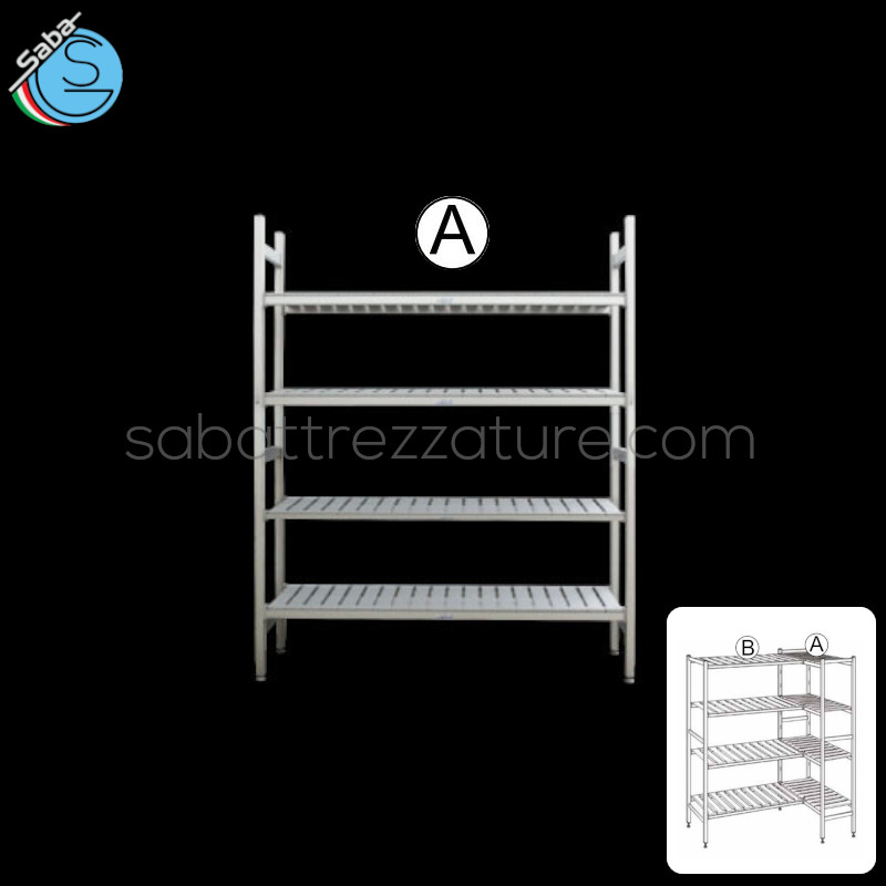 OFFERTA: Scaffalatura autoreggente 122x45x170H cm per MINI BOX COLD MARK EVERLASTING