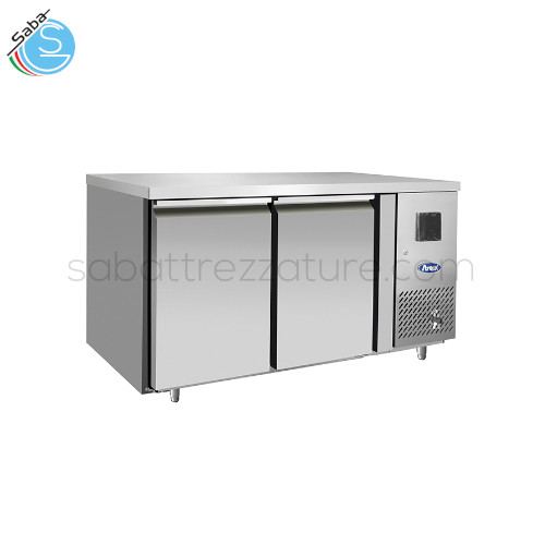 Tavolo freezer 700 BT 2 porte GN1/1 EPF3462-GR-304T ATOSA - Dimensioni: 136 X 70 X 85H cm - Capacità: 280 Litri - Temperatura: -22°C/-17°C - Potenza 600 W - Alimentazione:220V-50Hz - Peso: 115 Kg