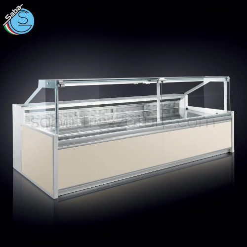 Banco macelleria L 300 cm MIRAGE SQUARED STANDARD FRIGOMECCANICA - Refrigerazione ventilata