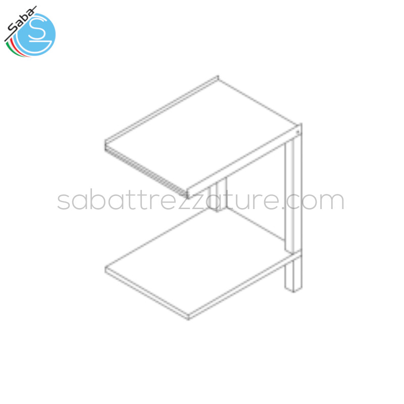 OFFERTA: Tavolo entrata/uscita cestelli per lavastoviglie - Dimensioni : 65x51x86H cm