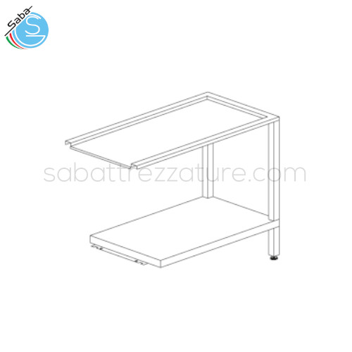 Tavolo entrata/uscita cestelli per lavastoviglie - Dimensioni : 120x59x86H cm