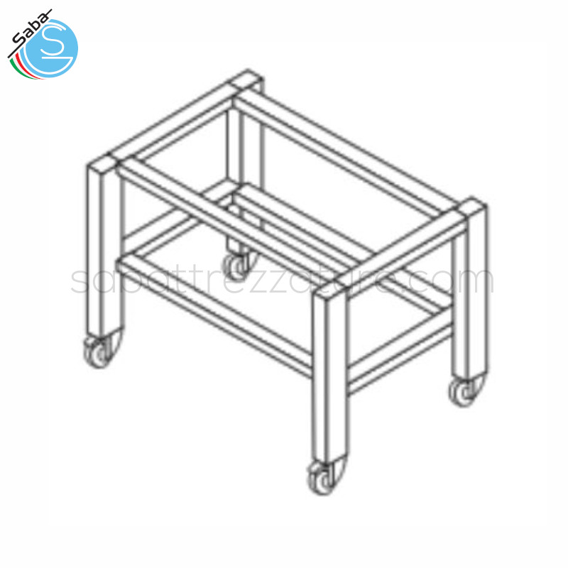 OFFERTA: Supporto verniciato per forno elettrico OEMDOMITOR1230LDG - Dimensioni Esterne 125Lx90Px90H cm - Peso netto 37 Kg
