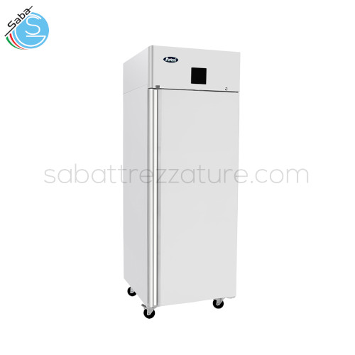 Armadio Freezer BT 700 Lt GN2/1 MBF8113-GR ATOSA - Tropicalizzato - Struttura in AISI304 - Capacità 670 lt - Potenza 600 W - Temperatura -22°C/-17°C - Dim. interne L610xP635xH1540mm - Dim. esterne L730xP805xH2065mm