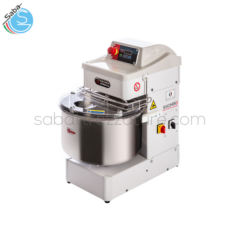 OFFERTA: Impastatrice a spirale TAURO 40 2 Velocità SIGMA - kW 1.2/1.55 - Peso (kg) 96 - Vasca (L) 60 - Diametro vasca (mm) 530X300 - Dimensioni (mm) 530x780x830 - Max farina (kg) 25 - Min acqua (L) 15 - Alimentazione trifase