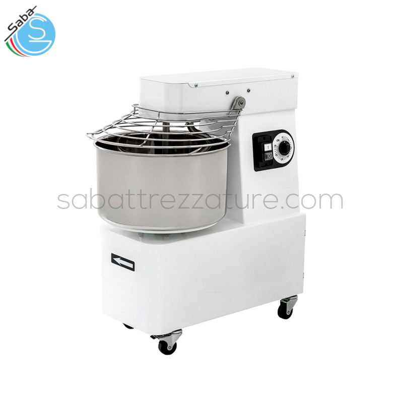 OFFERTA: Impastatrice a spirale PF502V SABA - Peso pasta Kg 42 - Capacità Lt 48 - Impasto / ora Kg 128 - Diametro vasca cm 45 - Alimentazione volt 400 - Potenza velocità 2 Kw - Hp 1,50 - 2,20 | 2,00 - Dim. cm L x P x A 48 x 80,5 x 85 - Peso netto Kg 98