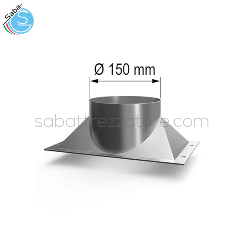OFFERTA: Collettore cappa per collegamento esterno - Ø 150 mm - cod. CCE LAINOX