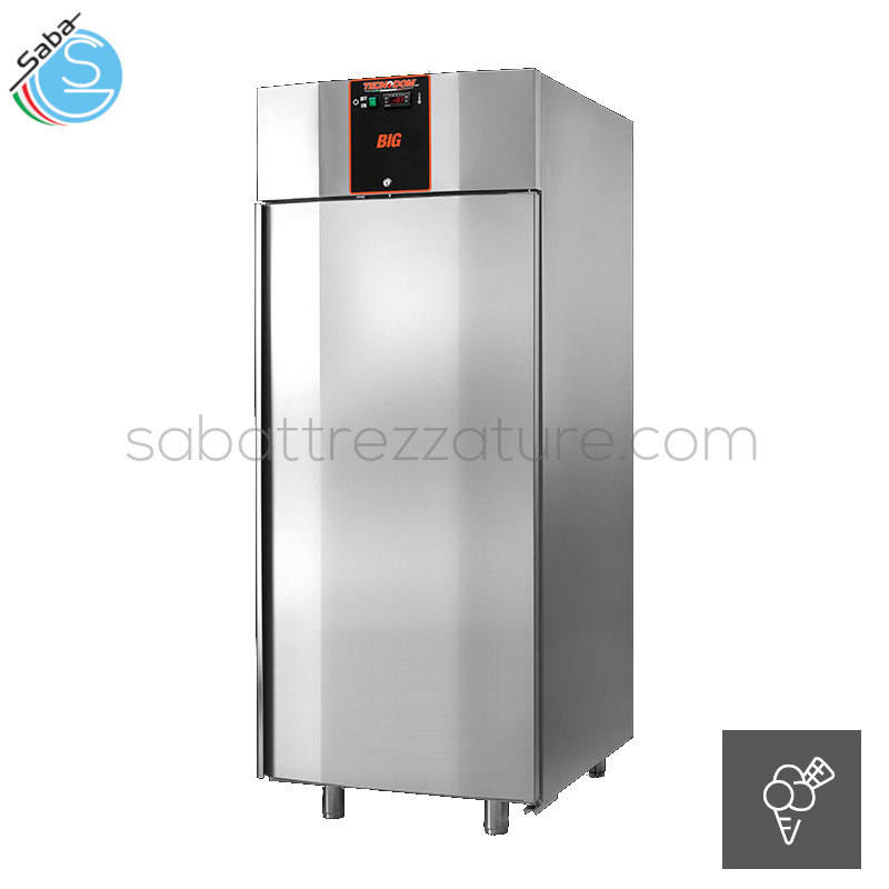 OFFERTA: Armadio refrigerato BIG BT GELATO TECNODOM - ALLESTIMENTO GELATO - Dim. (LxPxH) 800 x 1020 x 2030/2100 mm - Dim. interne camera (LxPxH) 680 x 880 x 1500 mm - Volume interno 634 L - Temp. -18°C / -25°C - Assorb. 1500 W - Alim. monofase