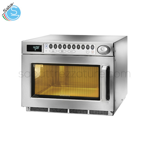 Forno microonde SAMSUNG MJ6053AT - Potenza (Kw) 1,5 kW - Alim. 230V/1N/50Hz - Cap. della camera di cottura 26 L - Dim. della camera di cottura 370 x 370 x 190(h) mm - Timer digitale - Dim. macchina (mm) 464 x 557 x 368(h) mm - Peso netto (kg) 32