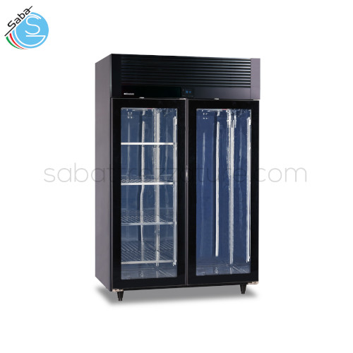 Vetrina refrigerata per conservazione e frollatura carne KLIMEAT 1200 BLK - Colore Nero - Dimensioni 123 X 76 X 200.5H - Potenza elettrica W 560 - Alimentazione 220-240V - Hz50