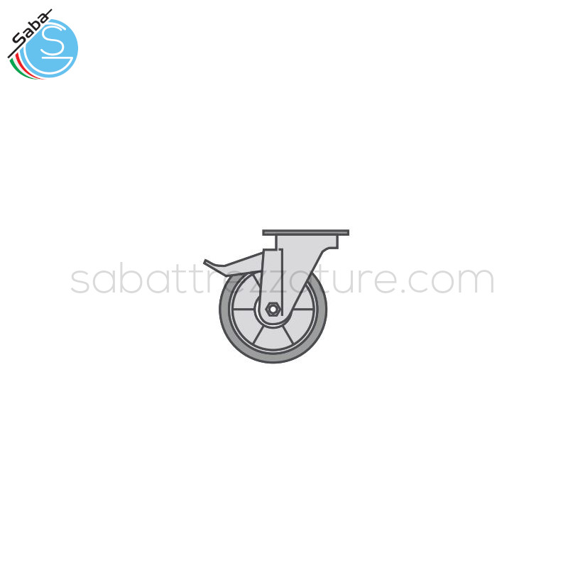 OFFERTA: Set di 4 ruote (2 con freno) per impastatrice a spirale OEM FX601T / FX602T / FXID602T