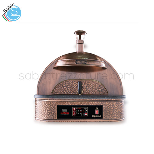 Forno monopizza OPALINO - Alimentazione 220 V - Potenza max 2,7 kW - Cavo alimentazione 3x2,5 mm - Temp.°C 450° - Dim. 66 x 55 X 65H cm - Dim. camera 40c x 40c x 17H cm - Peso 80 kg