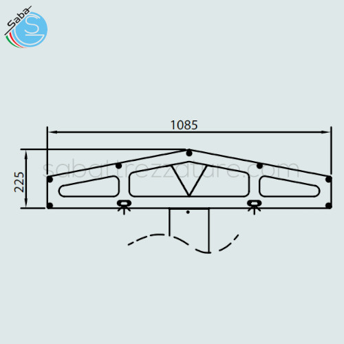 Tenda per KART BAR COFFEE L2000 FRIGOMECCANICA