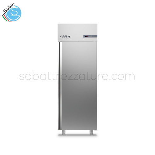 Armadio Master 700 1 porta A70/1N COLDLINE - Capacità lorda  601 lt - Range temperatura 0°+10°C - Classe efficienza energetica A - Dimensioni (mm) 740×815×2085 - Alimentazione 220-240 V - 50 Hz - Potenza assorbita 220 W