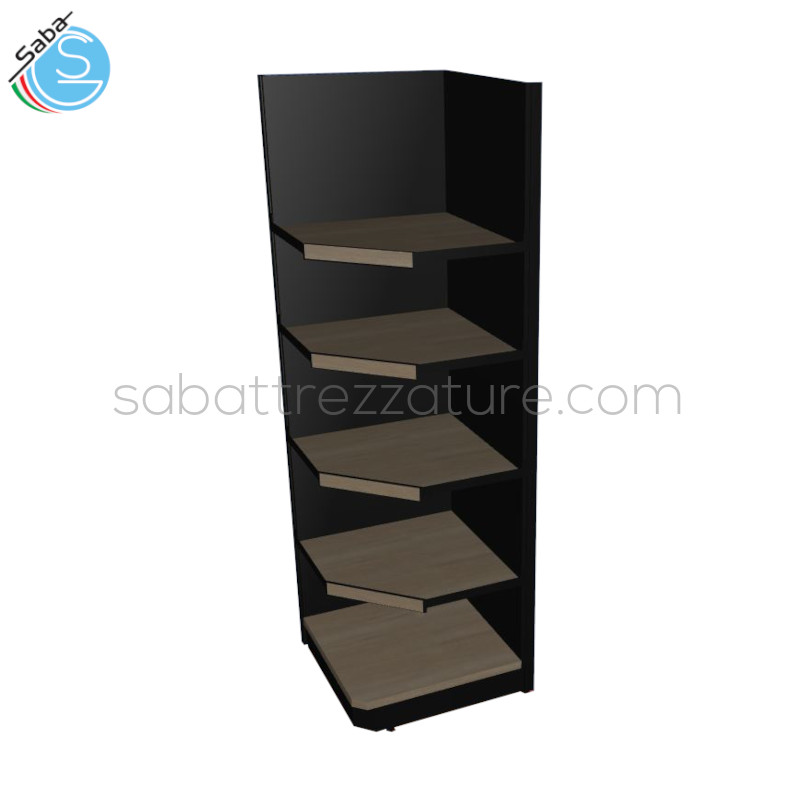 OFFERTA: Angolo interno per scaffale con mensole + 2 Fianco Terminale - GENIUSAIFF Ingombro effettivo cm L71 X P71 X H240