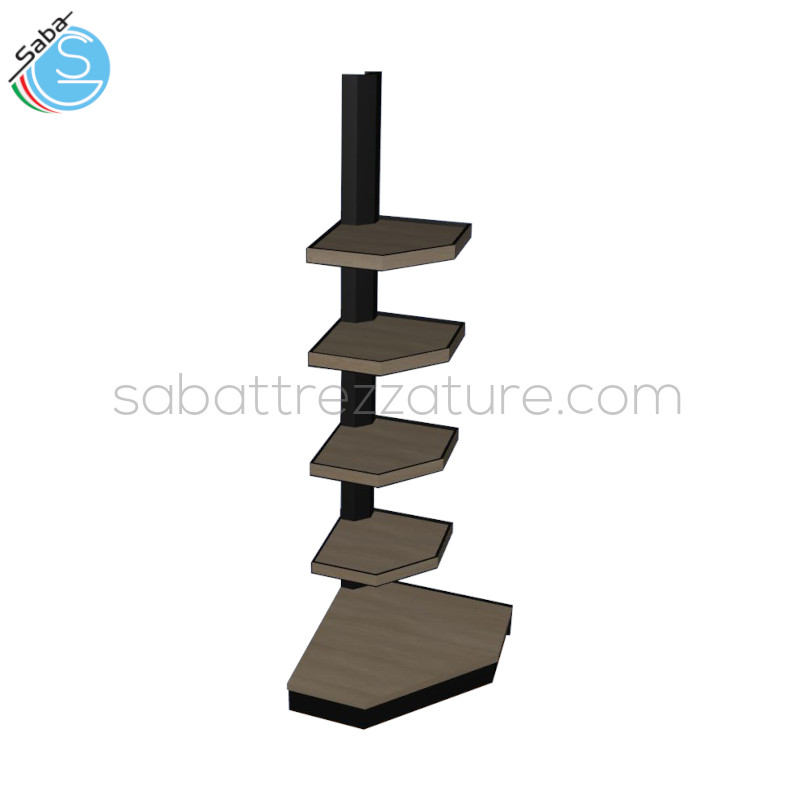 OFFERTA: Angolo esterno per scaffale con mensole + 2 Fianco Terminale - GENIUSAEFF Ingombro effettivo cm L71 X P71 X H240