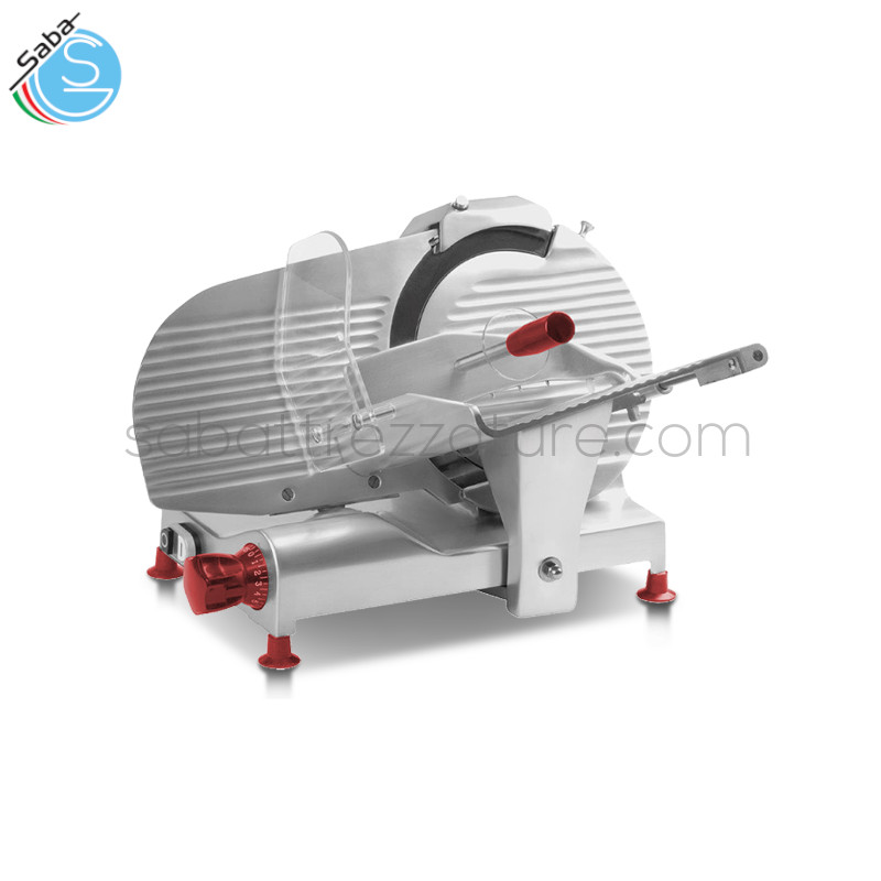 OFFERTA: Swedlinghaus affettatrice gravità diam. 350 - Mod AF350EGR - Capac. taglio 290x260 mm / Ø 260 mm - Spes. di taglio 0 ÷ 15 mm - Peso 26 Kg - Motore 0,32 KW - Lama diametro Ø 350 mm - Dimensioni piatto 290x260 mm - Dimensioni L500xP700xH490 mm