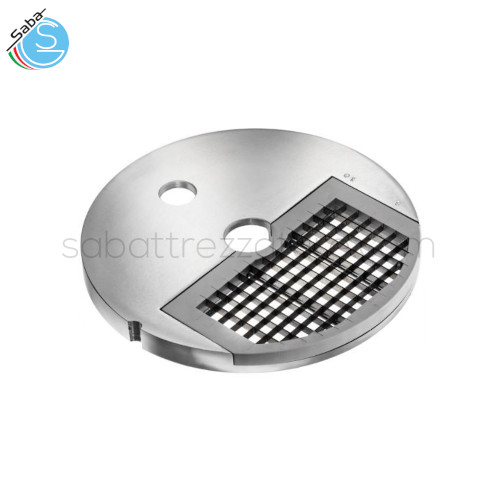 DISCO K10X10 10 MM : Accessorio per taglio a cubetto per tagliaverdure TV4000 fimar da utilizzare in combinazione con i dischi E6 - E8 - E10 - E14