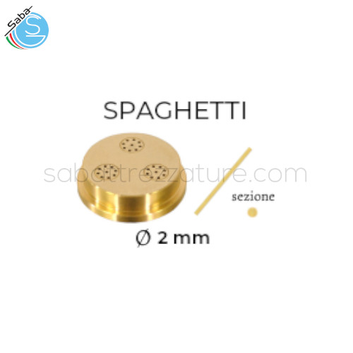 Trafila spaghetti diametro mm 2 per macchina pasta Imperia Chef in Casa 750